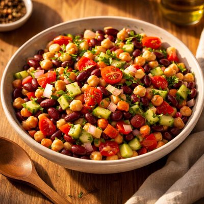 Dense bean salad