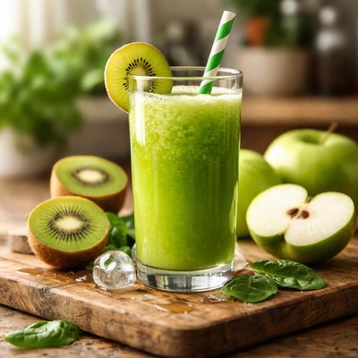 Detox juice apple kiwi