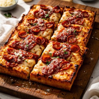 Detroit-style pizza