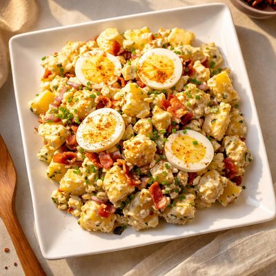 Deviled egg potato salad