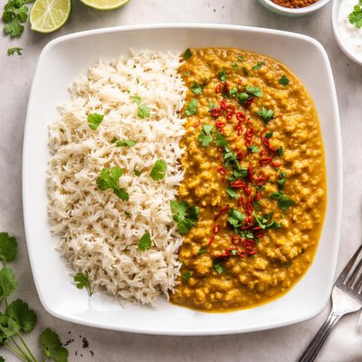 Dhal and rice