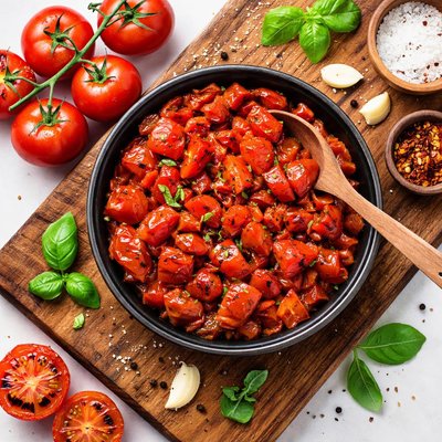 Diced fire-roasted tomatoes