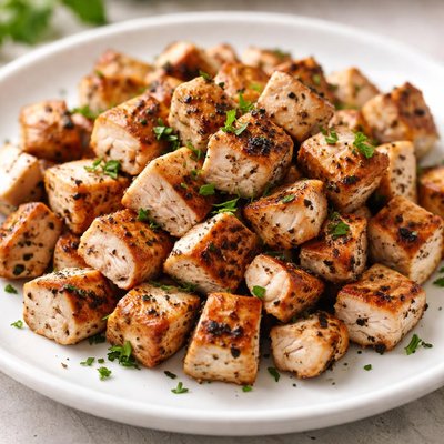 Diced grilled chicken