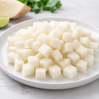 Diced jicama