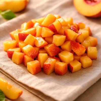 Diced peach