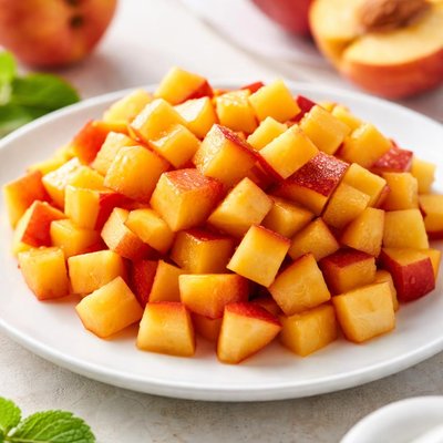 Diced peaches
