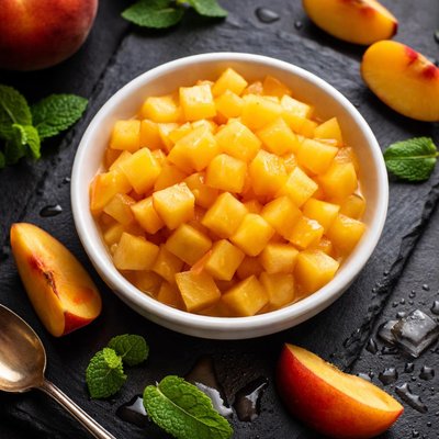 Diced peaches no sugar