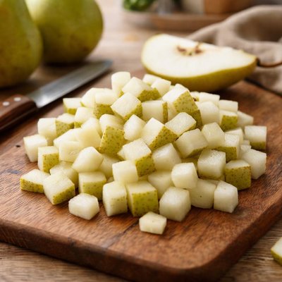 Diced pear