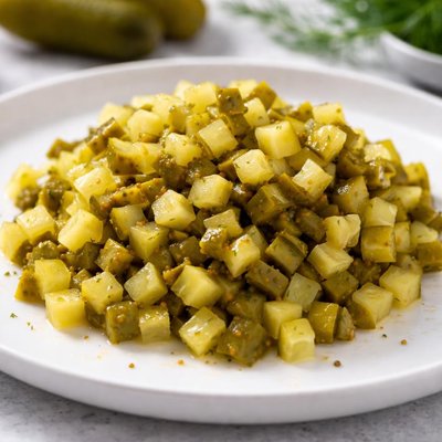 Diced pickles