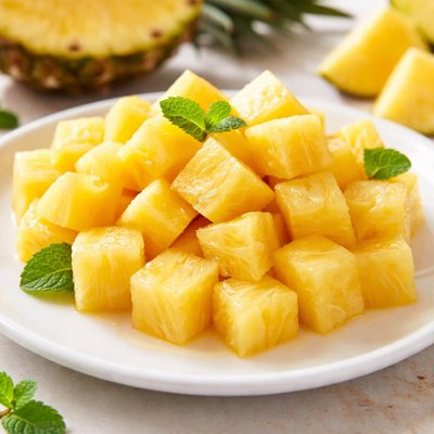 Diced pineapple