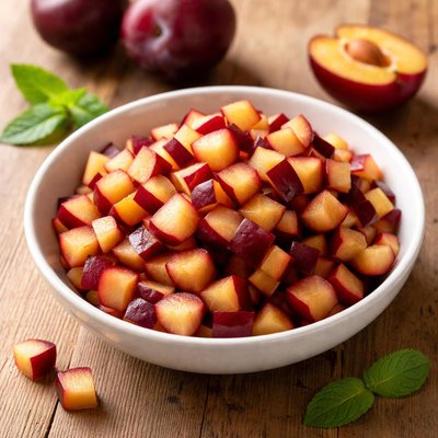 Diced plums