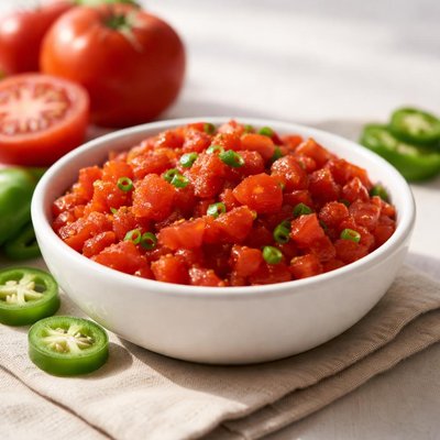Diced tomatoes and chilies