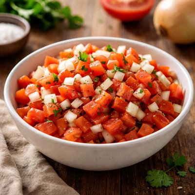 Diced tomatoes and onions