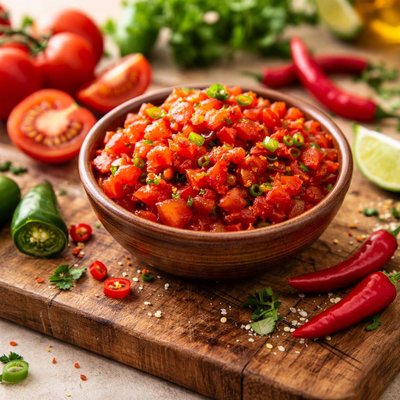 Diced tomatoes with chilis