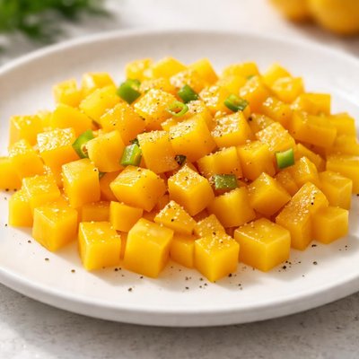 Diced yellow bell pepper