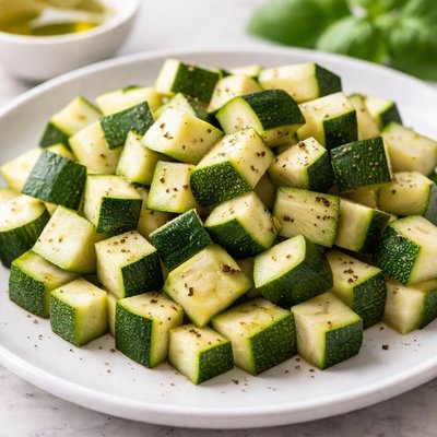 Diced zucchini