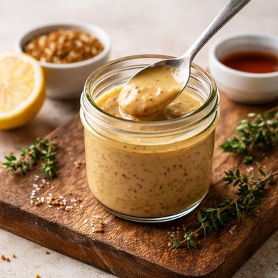 Dijon maple syrup sauce