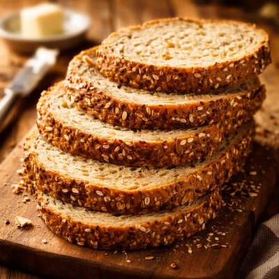 Dikke meergranen boterham