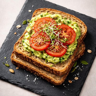 Dikke volkoren boterham