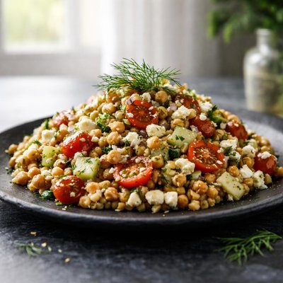 Dill farro salad