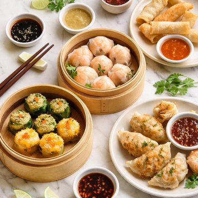 Dim sum assortment