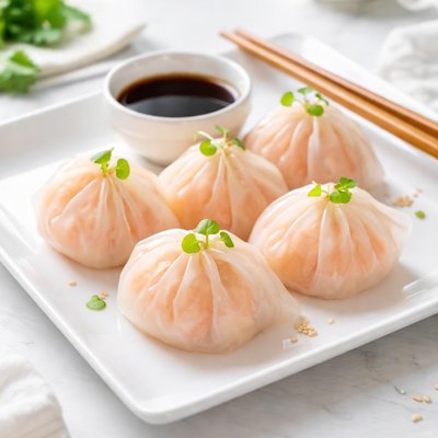Dim sum prawn dumpling