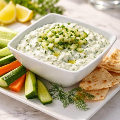 Dip majonaase joghurt gurke