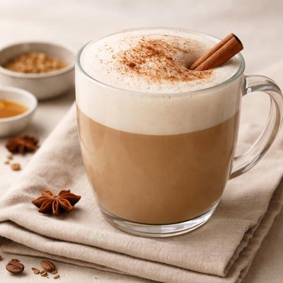 Dity chai latte with oat milk