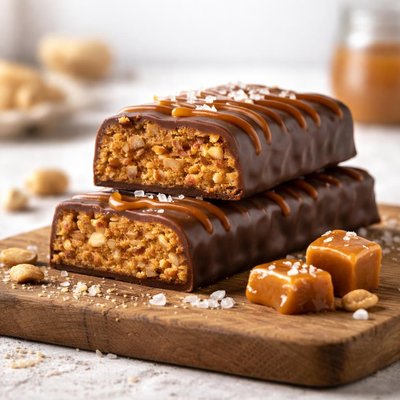 Dm vegan salted caramel protein bar