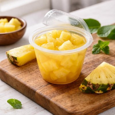 Dole no sugar added pineapple cup