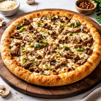Dominos cheesesteak pizza