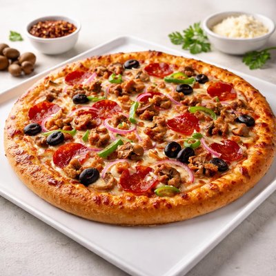 Dominos supreme pizza