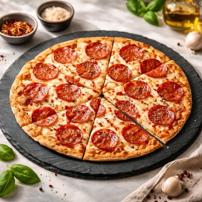 Dominos thin crust pepperoni pizza