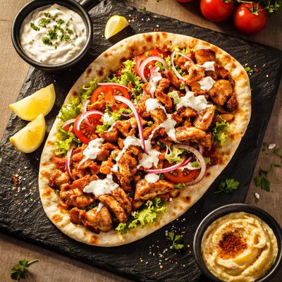 Doner chicken kebab