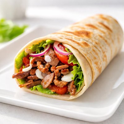 Doner kebab roll