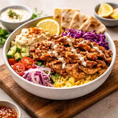 Doner kebabs bowl