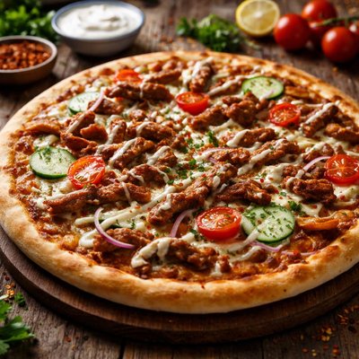 Doner pizza