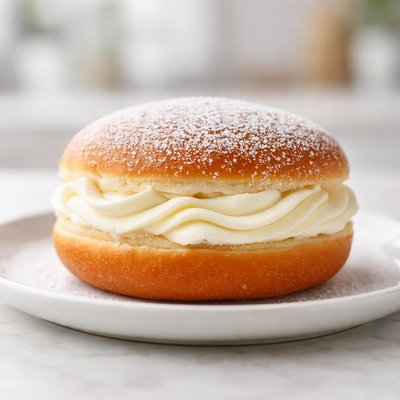 Donut with cream