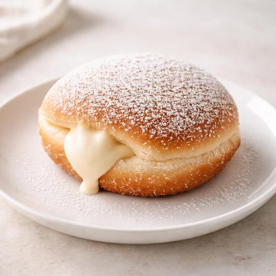 Donut with cream inside