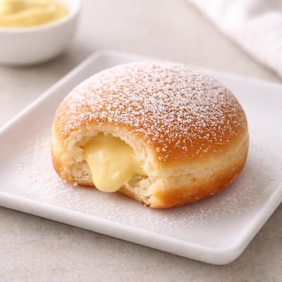 Donut with custard filling