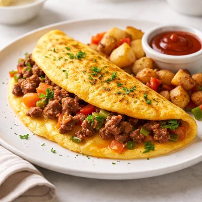 Dooley sausage omelette