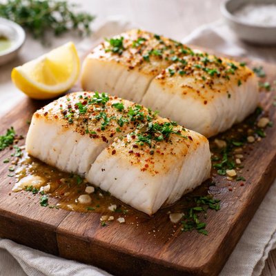 Dos de cabillaud cuit