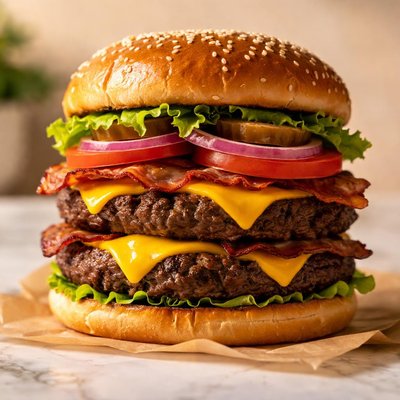 Double backyard burger