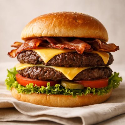 Double bacon cheese burger