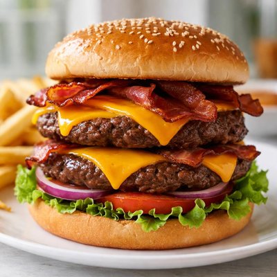 Double bacon cheeseburger