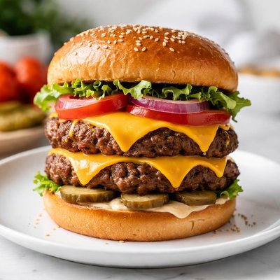 Double cheese burger