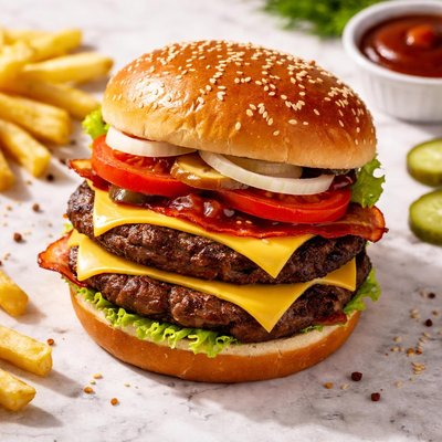 Double cheese burger king