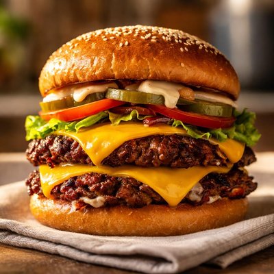 Double cheese smashburger