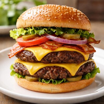 Double cheeseburger