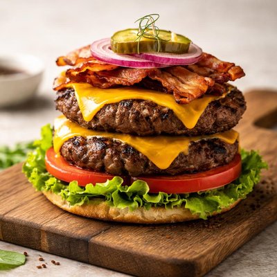 Double cheeseburger no bun